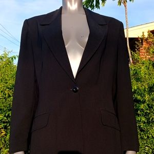 Papillon Paris Ladies Black (1) Button Luxury black Blazer (USA)